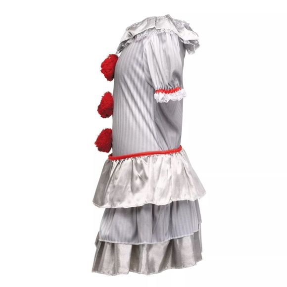 FAST Ship!! Fun World Carnival Creepy Clown Kids Halloween Costume S/L/XL NWT - Picture 2 of 9